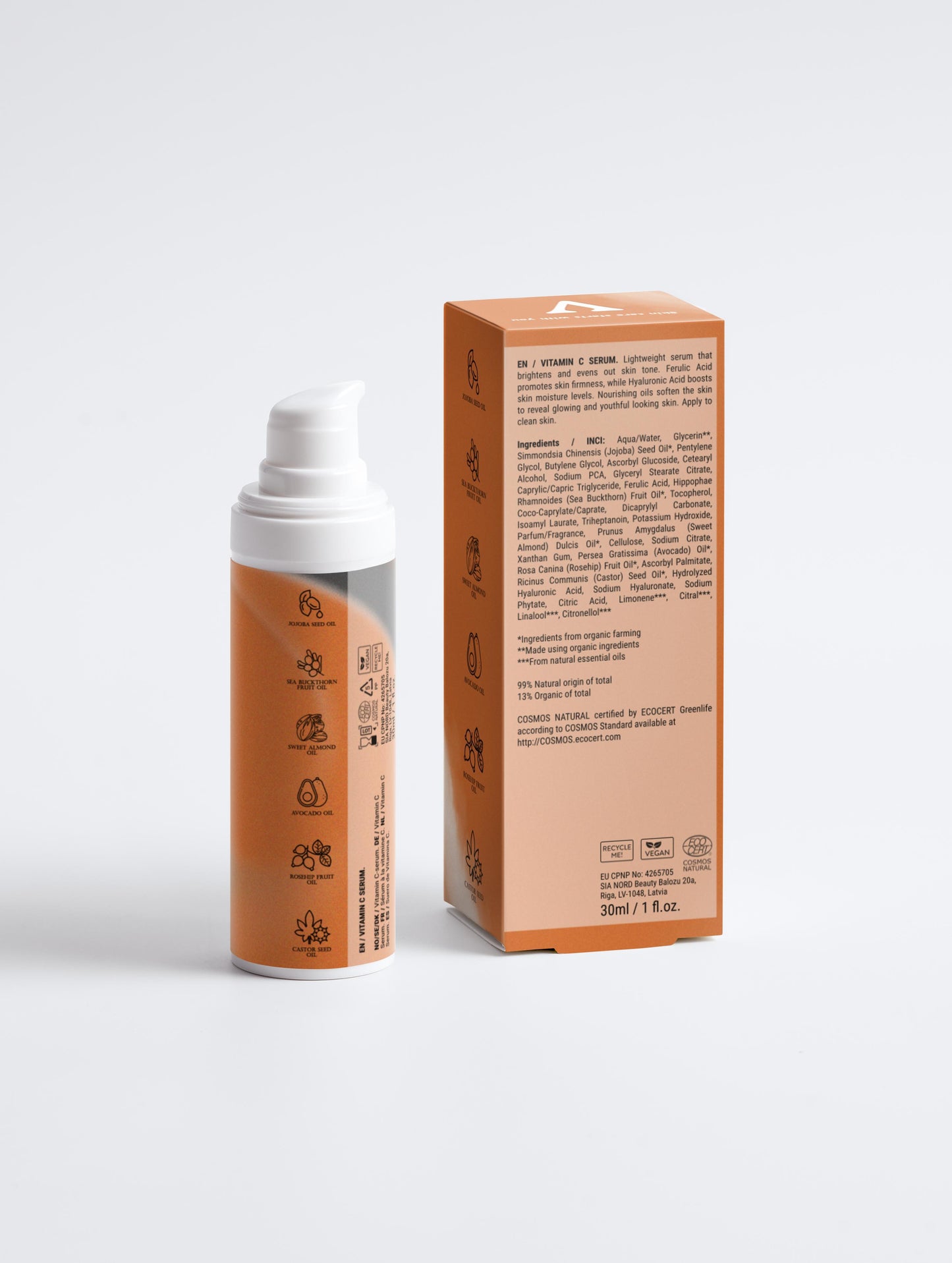 Sérum Rejuvenecedor con Vitamina C y Ácido Ferúlico
