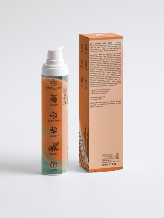 Crema de Noche Hidratante con Ceramidas